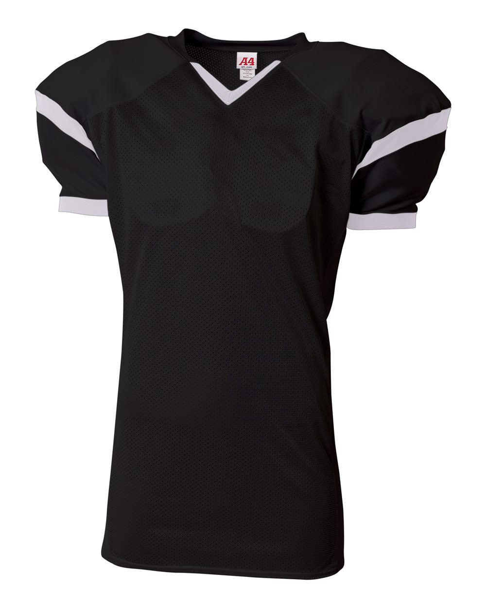 black and white american football jersey