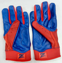 Load image into Gallery viewer, Pro Style Signature Batting Gloves ROYAL BLUE/ RED
