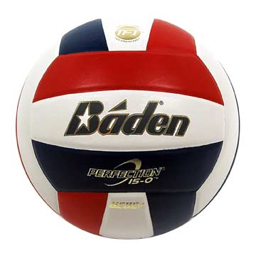BADEN PERFECTION VOLLEYBALL NFHS - RED/WHITE/BLUE ( set of 2)